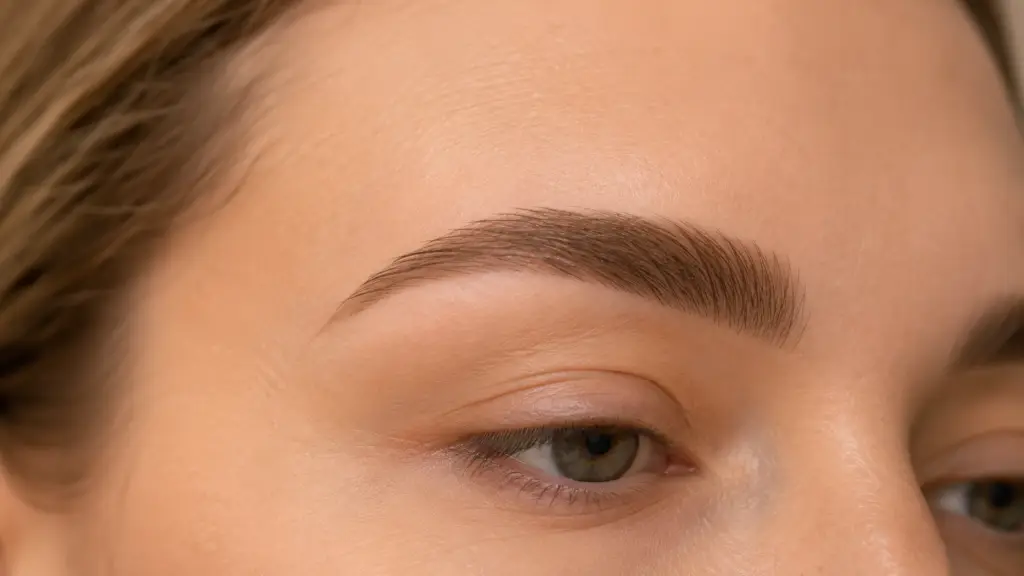 Hybrid Brows som PMU bryn med hårstrå-lignende detaljer og blød skygge