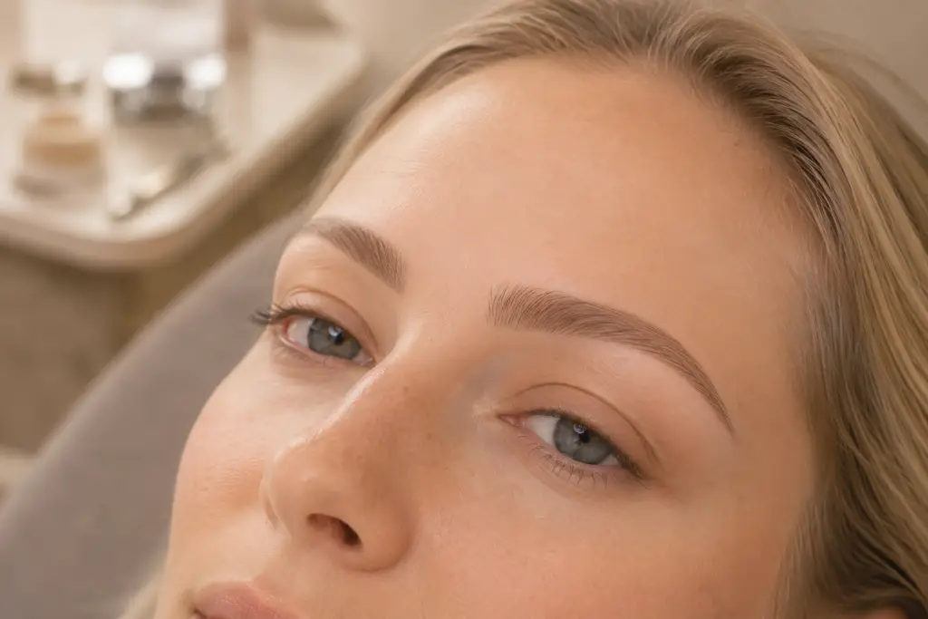 Nano Brows som PMU bryn med fine hårstrå-lignende detaljer og naturligt resultat