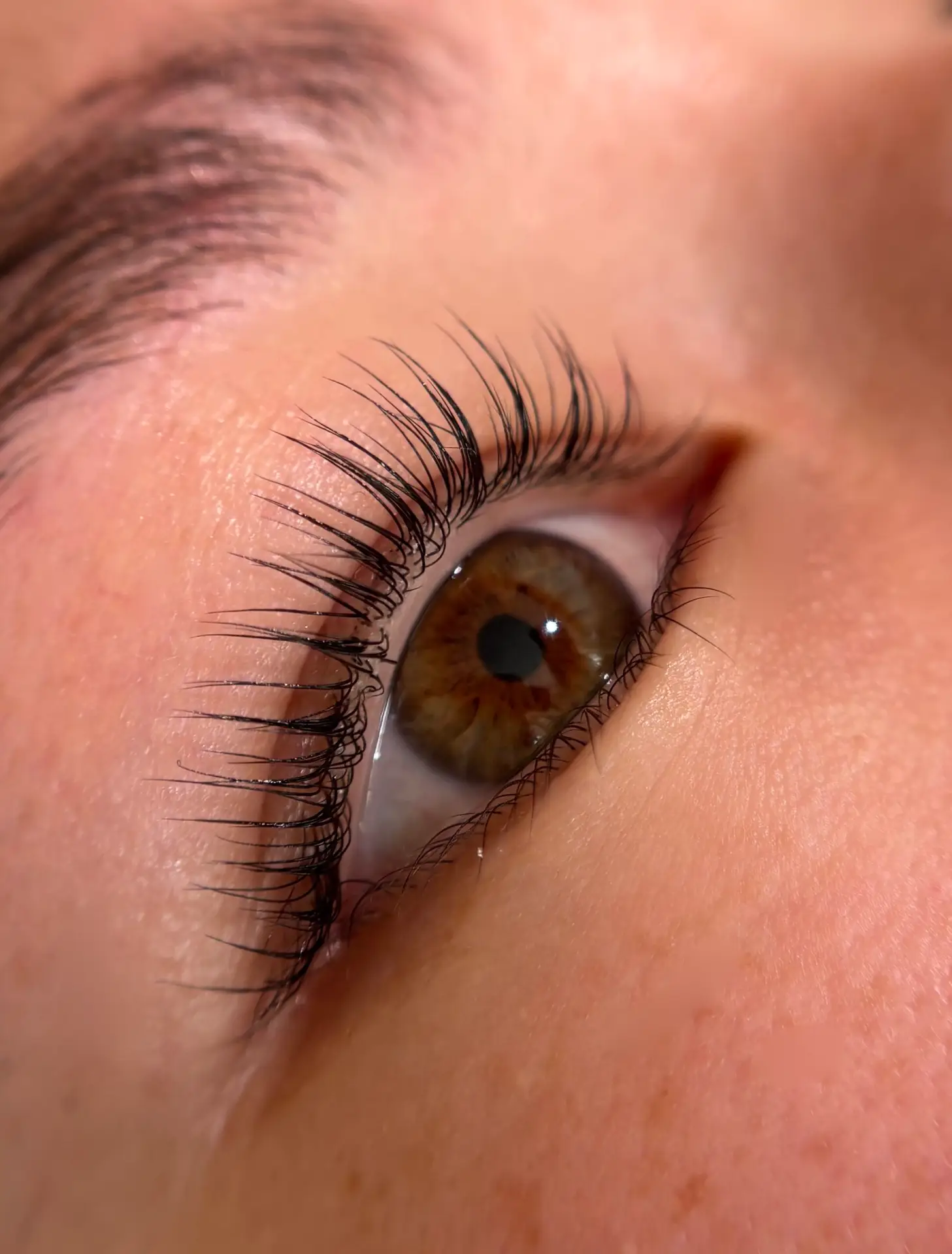 Korean Lash Lift af patient hos Brows & Beauty Aarhus. Lash Lift med kvalitets produkter.